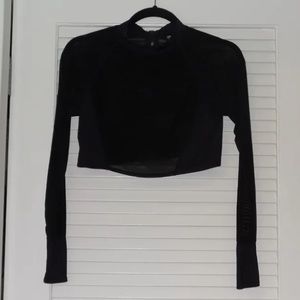 $58 TART SWIM BLACK SEE THROUGH TOP SIZE XS